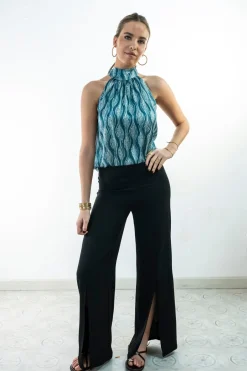 Camisa cuello halter