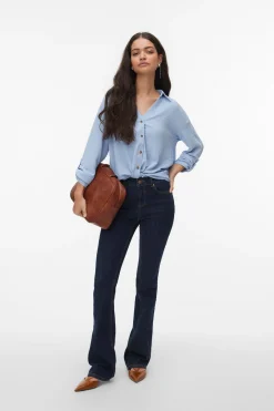 Camisa de manga larga detalle nudo