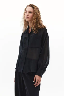 Camisa de mangas abullonadas