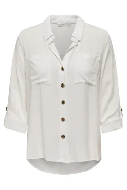 Camisa de rayas bolsillos frontales