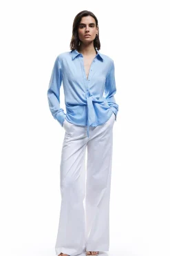 Camisa de sat&eacute;n