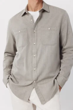 Camisa espiga bolsillos