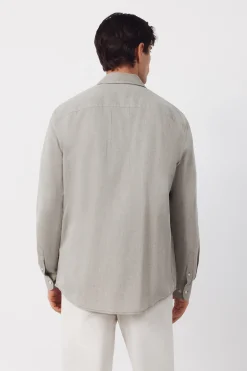 Camisa espiga bolsillos