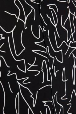 Camisa estampada manga corta