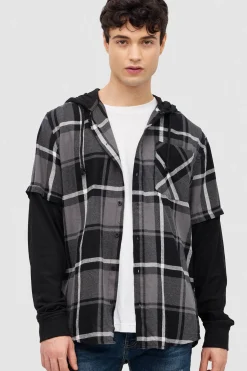 Camisa Felpa Combinada