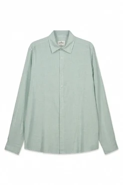 Camisa fil a fil lino viscosa