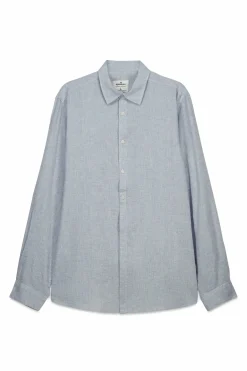 Camisa fil a fil lino viscosa