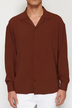 Camisa flu&iacute;da manga larga