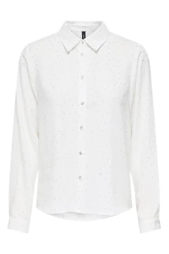 Camisa glitter manga larga