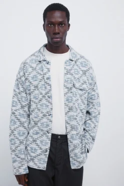 Camisa jacquard &eacute;tnico