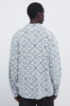 Camisa jacquard &eacute;tnico