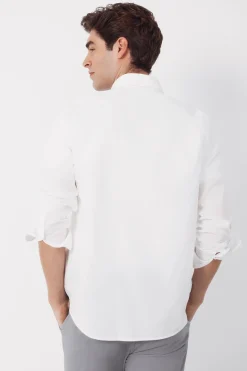 Camisa lisa popel&iacute;n