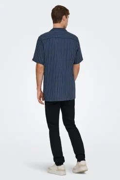 Camisa manga corta a rayas