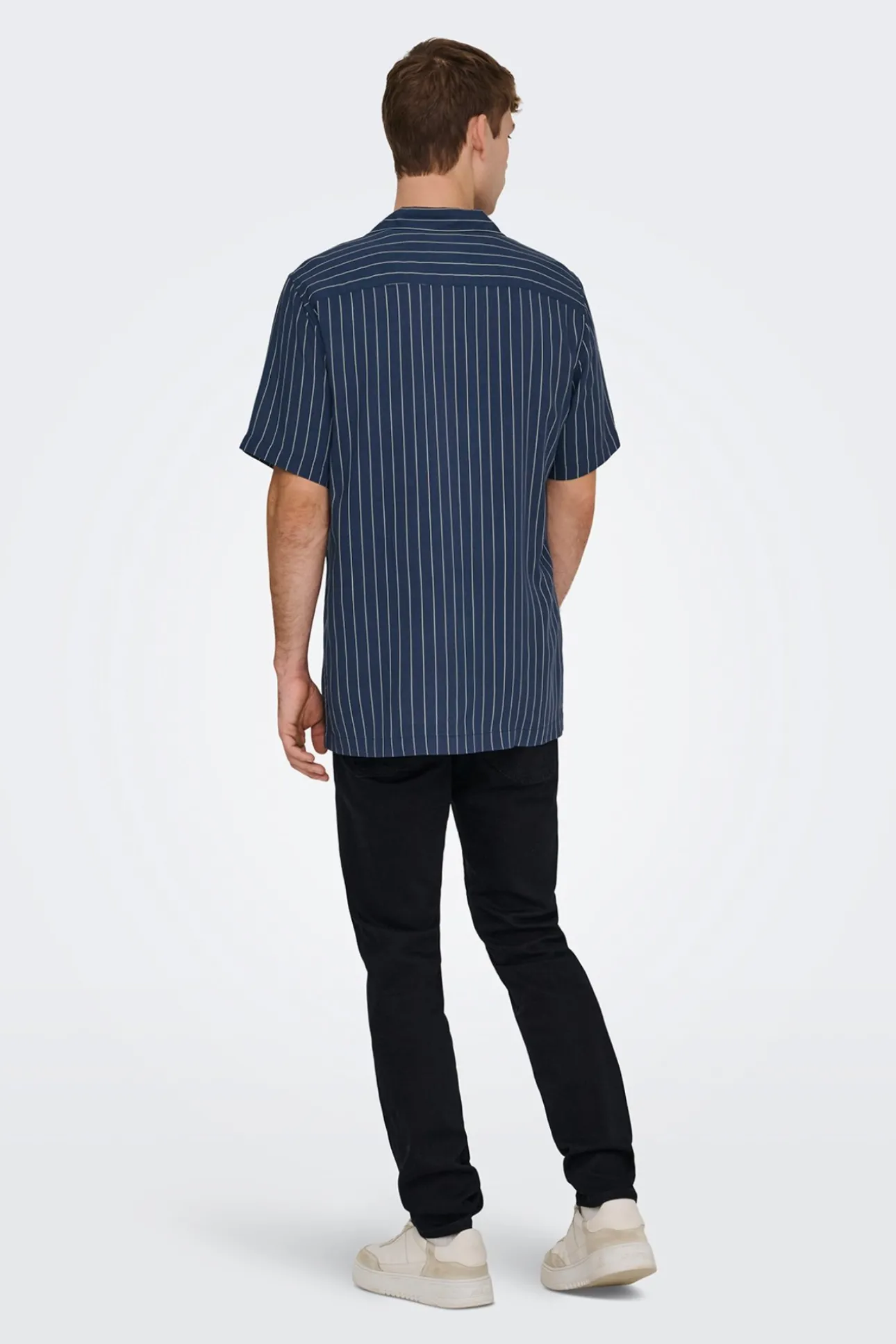 Camisa manga corta a rayas