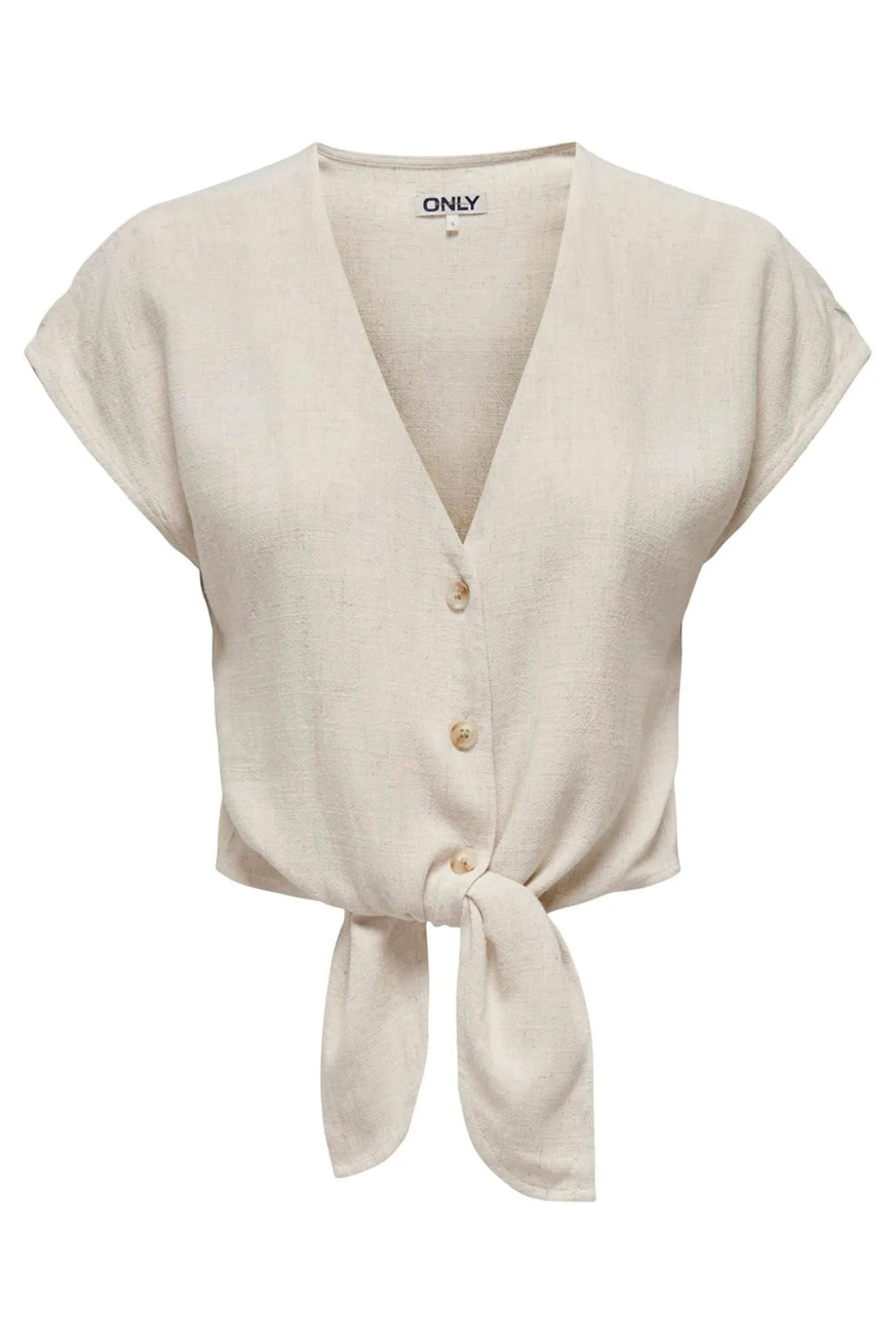 Camisa manga corta de lino