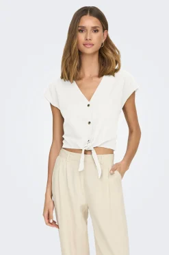 Camisa manga corta nudo