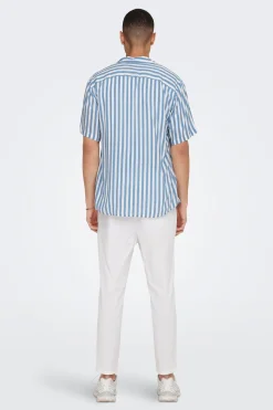 Camisa manga corta rayas