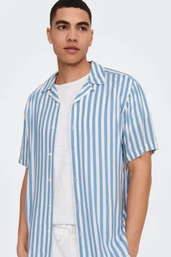 Camisa manga corta rayas