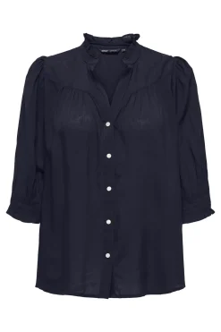 Camisa manga elástica talla grande