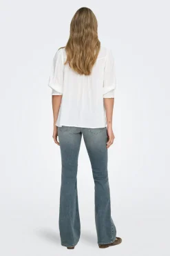 Camisa manga el&aacute;stica 3/4