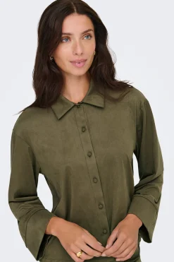 Camisa manga larga antelina