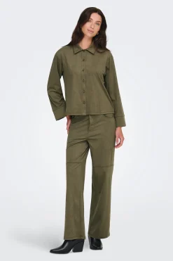 Camisa manga larga antelina