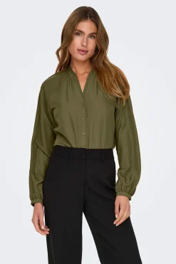 Camisa manga larga bordada