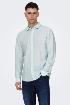 Camisa manga larga lino