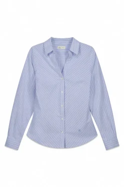 Camisa Oxford escote pico algod&oacute;n