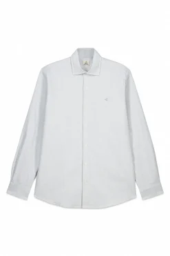 Camisa oxford raya candela manga larga