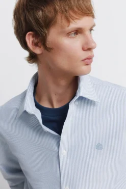 Camisa oxford rayas wrinkle free