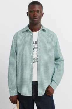 Camisa oxford vichy wrinkle free