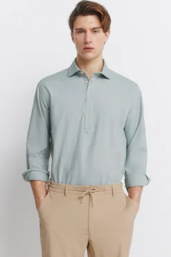 Camisa polera oxford ligero