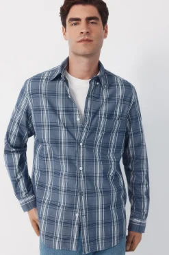 Camisa popelín cuadros