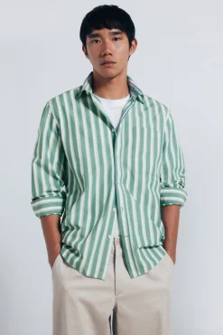 Camisa popelín rayas