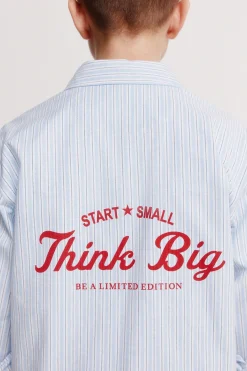 Camisa popelin rayas ni&ntilde;o