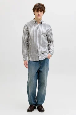 Camisa regular fit lino