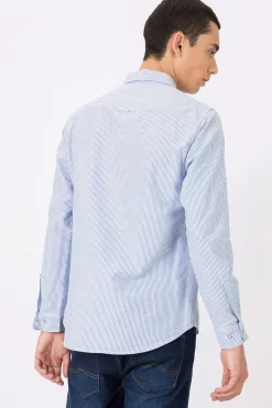 Camisa Regular Fit Oxford Rayas