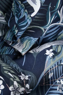 Camisa relaxed fit manga corta