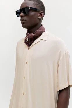 Camisa relaxed fit viscosa