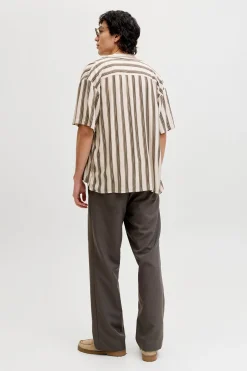 Camisa relaxed viscosa rayas