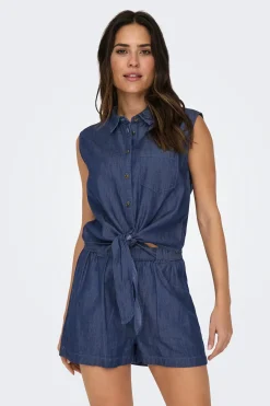 Camisa sin mangas nudo