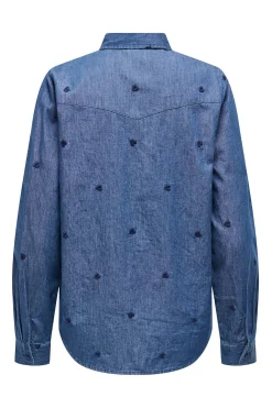 Camisa vaquera bordada