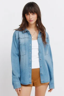 Camisa vaquera canesú