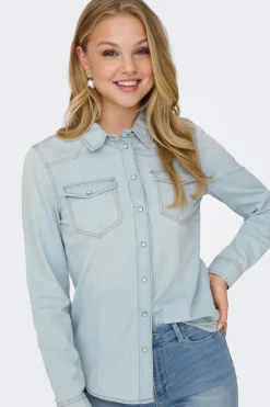 Camisa vaquera de manga larga