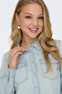 Camisa vaquera de manga larga