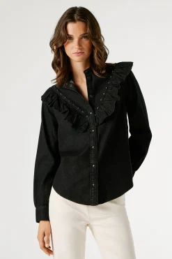 Camisa vaquera manga larga