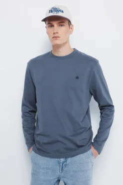 Camiseta b&aacute;sica manga larga acabado suave