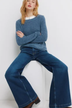 Camiseta chenilla cuello combinado