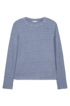 Camiseta chenilla cuello fantas&iacute;a